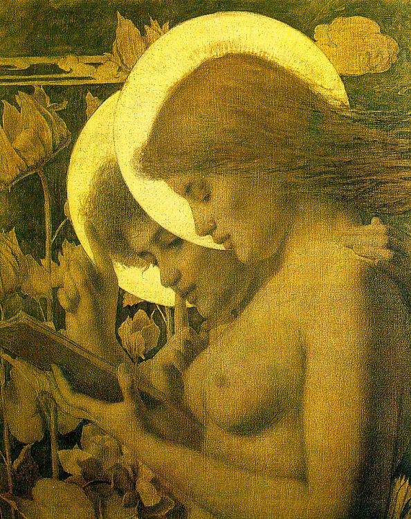 Louis Welden Hawkins The Haloes Norge oil painting art